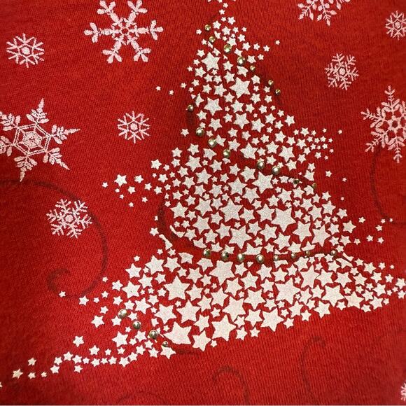 My Christmas, Red Festive Glitter Women's Top. Size 2X. In good used condition! - Picture 2 of 5